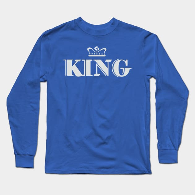 King Records Long Sleeve T-Shirt by MindsparkCreative